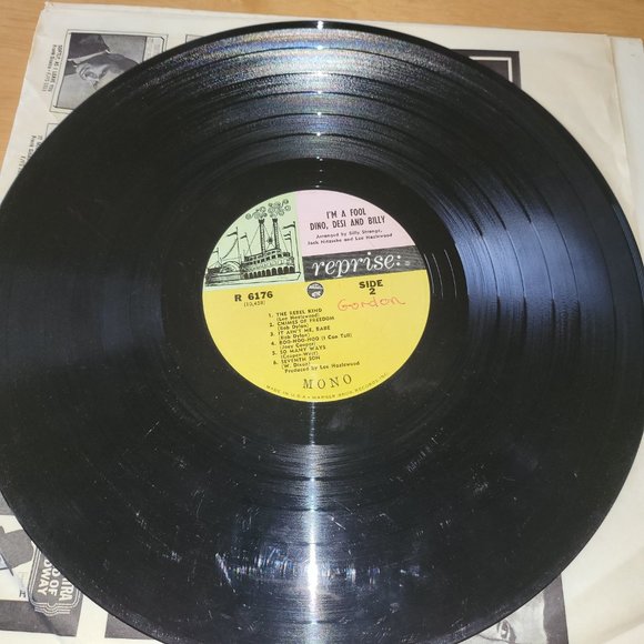 DINO, DESI & BILLY I'm A Fool LP Vinyl 1965 Reprise Records 6176 Pop Rock LP9 - Picture 8 of 9